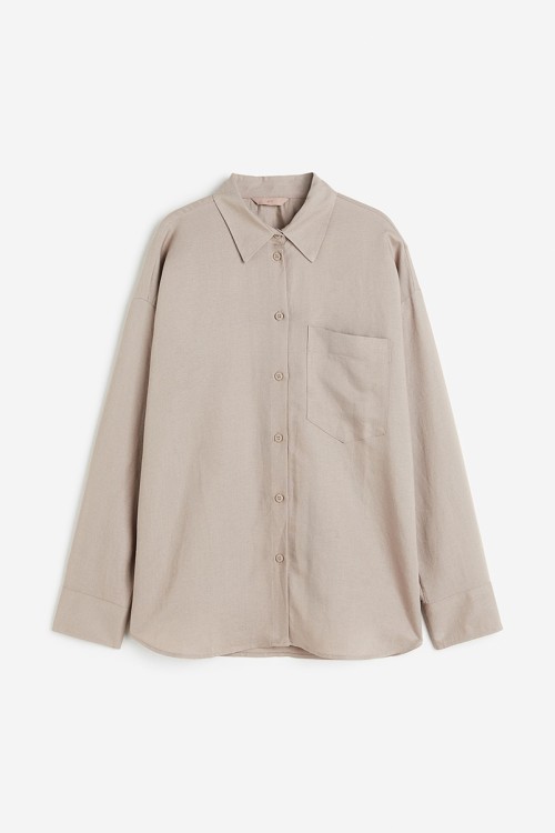 Linen-blend Shirt