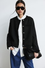 Textured-Weave Jacket