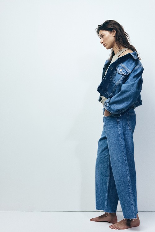 Baggy Wide Low Ankle Jeans